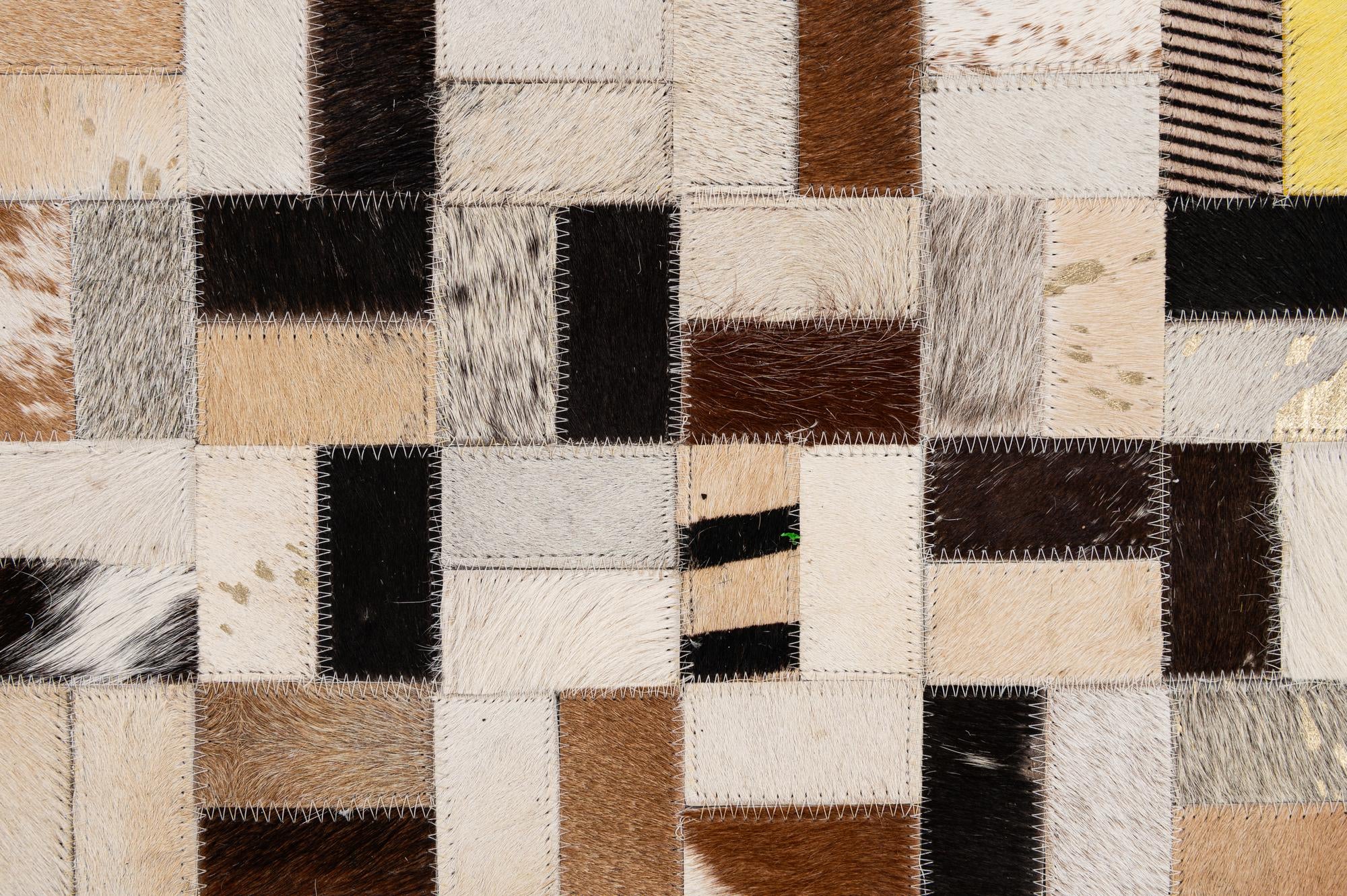 8' x 10' Cowhide - Patchwork Rug