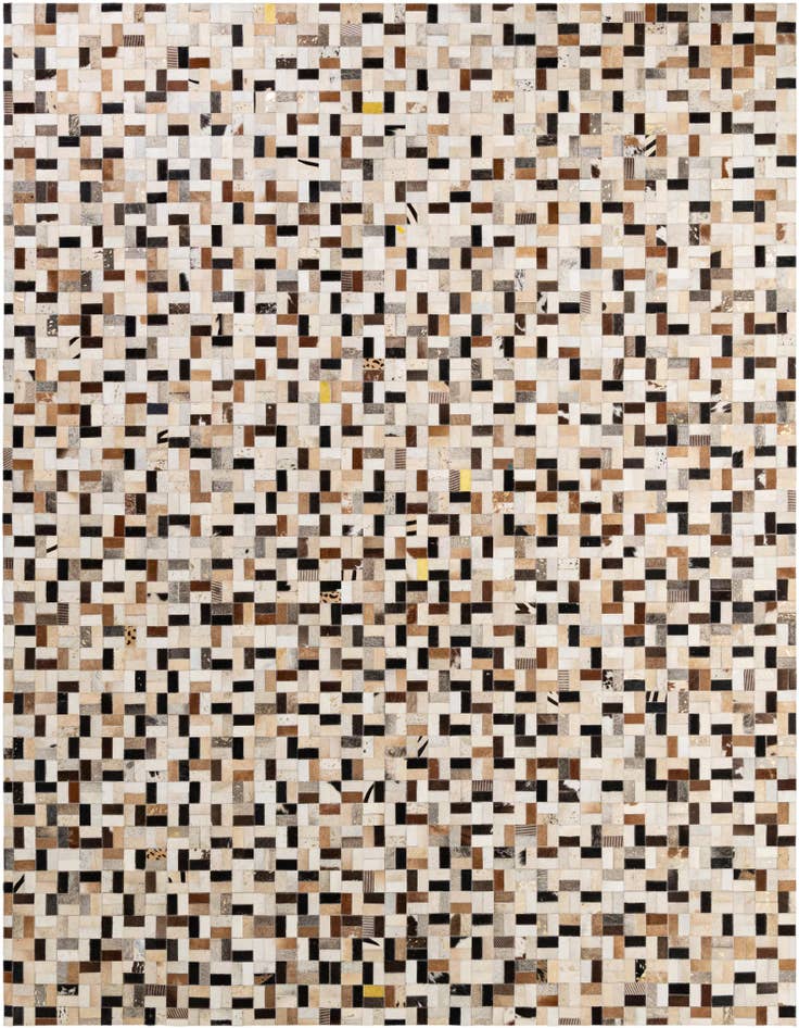 Detail image of 8' x 10' Cowhide - Patchwork Rug