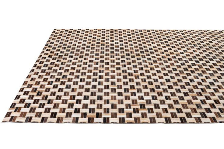 Detail image of 7' 7 x 9' 10 Cowhide - Patchwork Rug