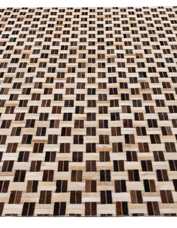 Detail image of 7' 7 x 9' 10 Cowhide - Patchwork Rug