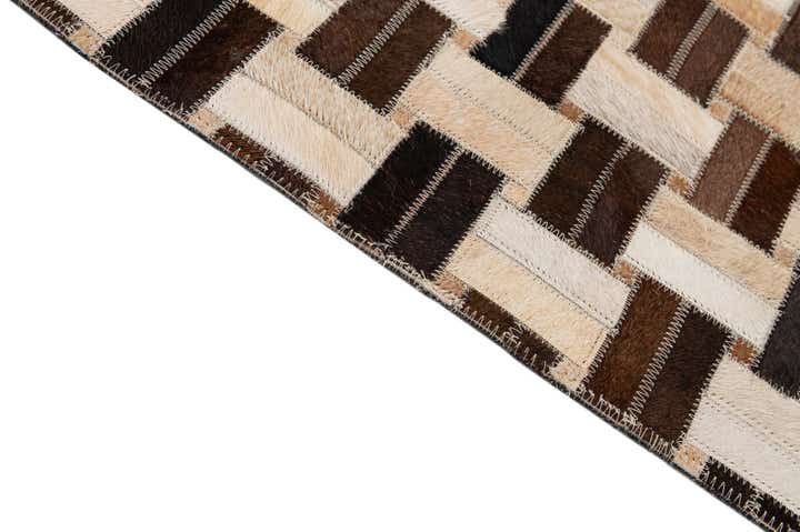 7' 7 x 9' 10 Cowhide - Patchwork Rug