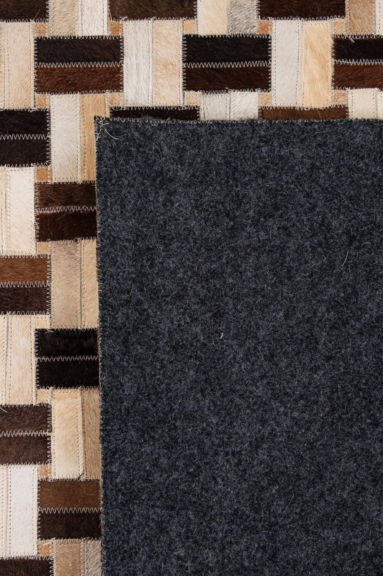 7' 7 x 9' 10 Cowhide - Patchwork Rug