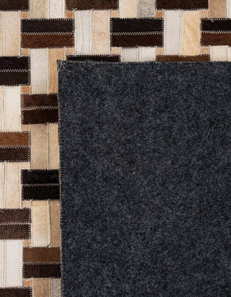 Detail image of 7' 7 x 9' 10 Cowhide - Patchwork Rug