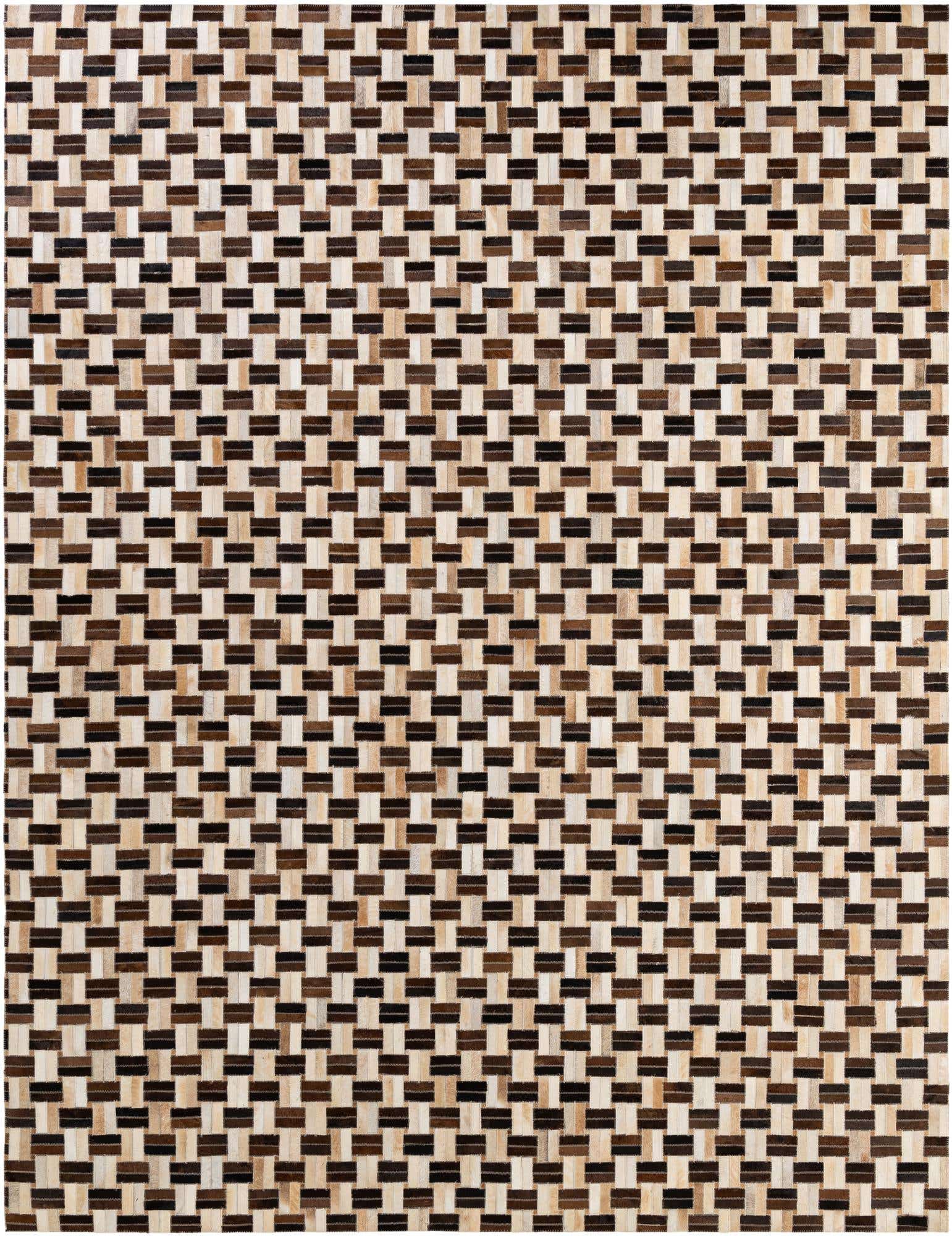 7' 7 x 9' 10 Cowhide - Patchwork Rug