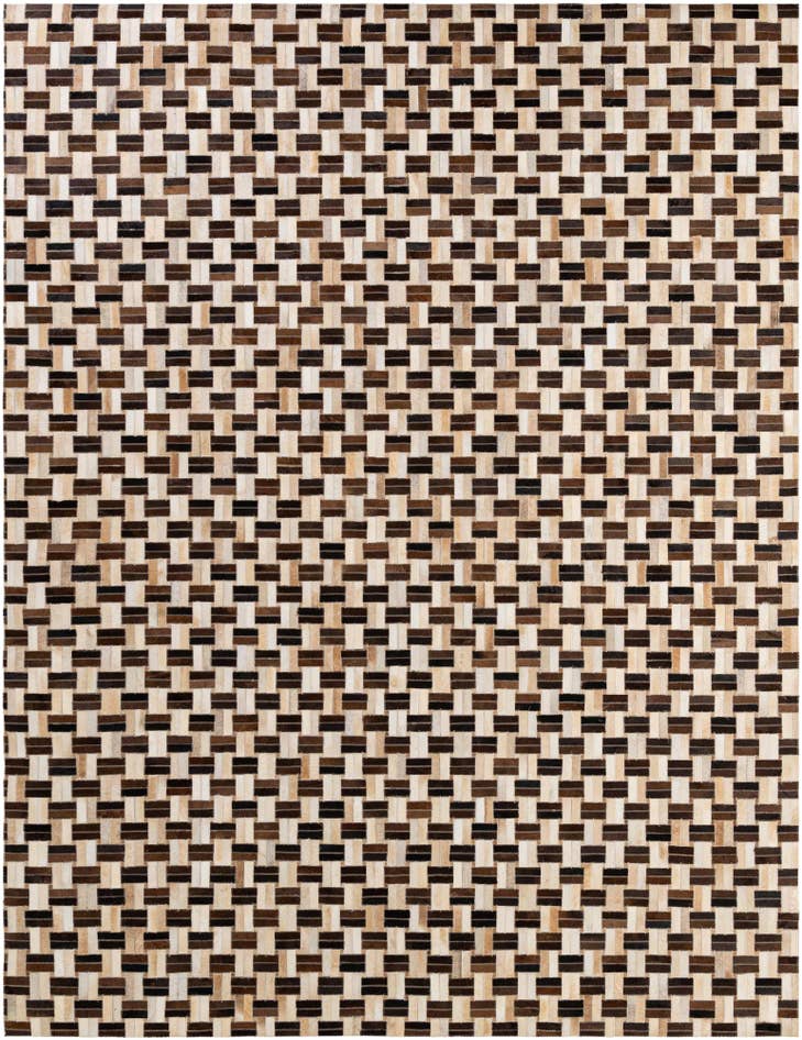 Detail image of 7' 7 x 9' 10 Cowhide - Patchwork Rug