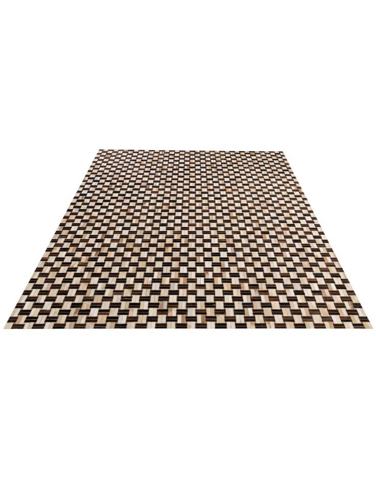 Detail image of 7' 8 x 9' 10 Cowhide - Patchwork Rug
