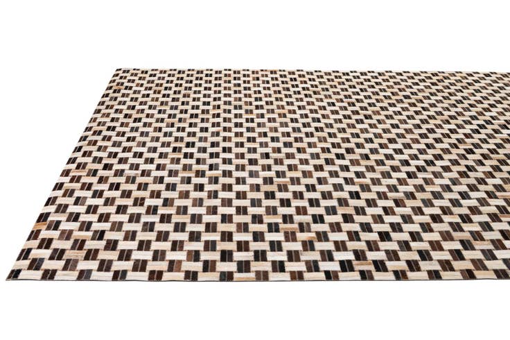 Detail image of 7' 8 x 9' 10 Cowhide - Patchwork Rug