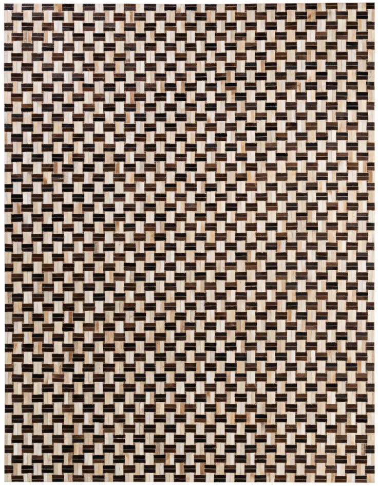 Detail image of 7' 8 x 9' 10 Cowhide - Patchwork Rug