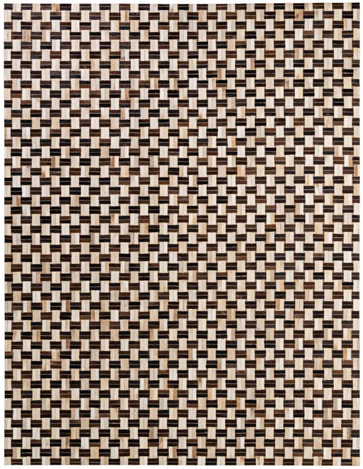 Detail image of 7' 8 x 9' 10 Cowhide - Patchwork Rug