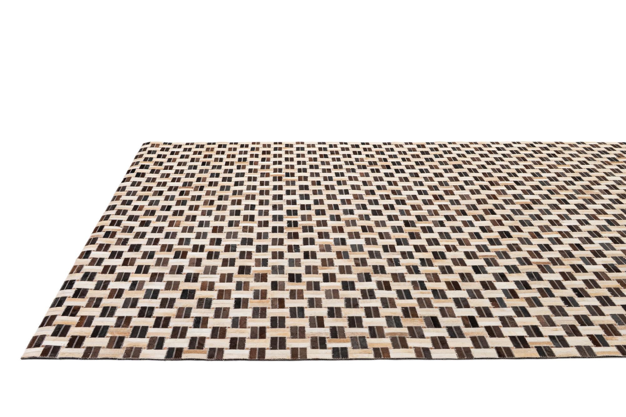 7' 7 x 9' 10 Cowhide - Patchwork Rug