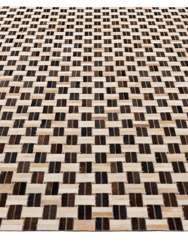 Detail image of 7' 7 x 9' 10 Cowhide - Patchwork Rug