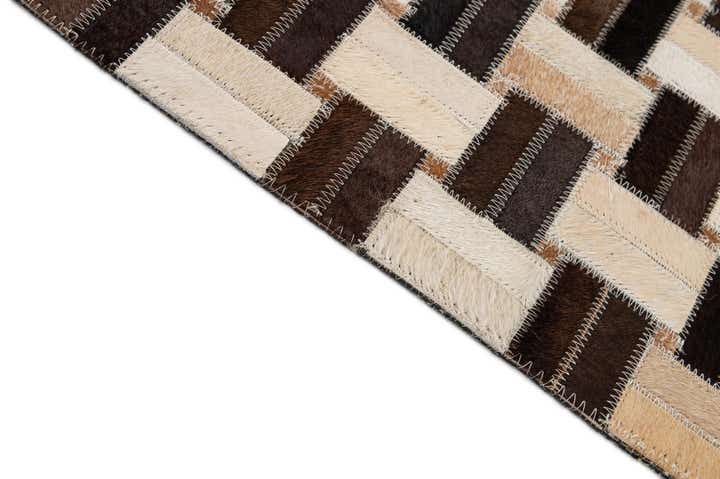 7' 7 x 9' 10 Cowhide - Patchwork Rug