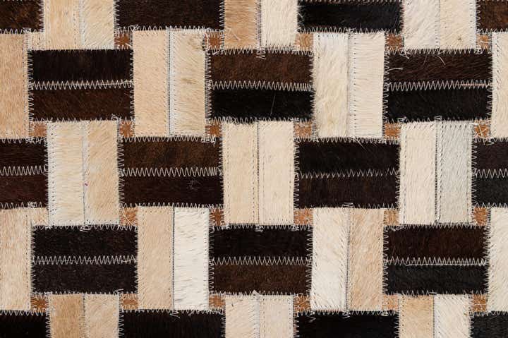 7' 7 x 9' 10 Cowhide - Patchwork Rug