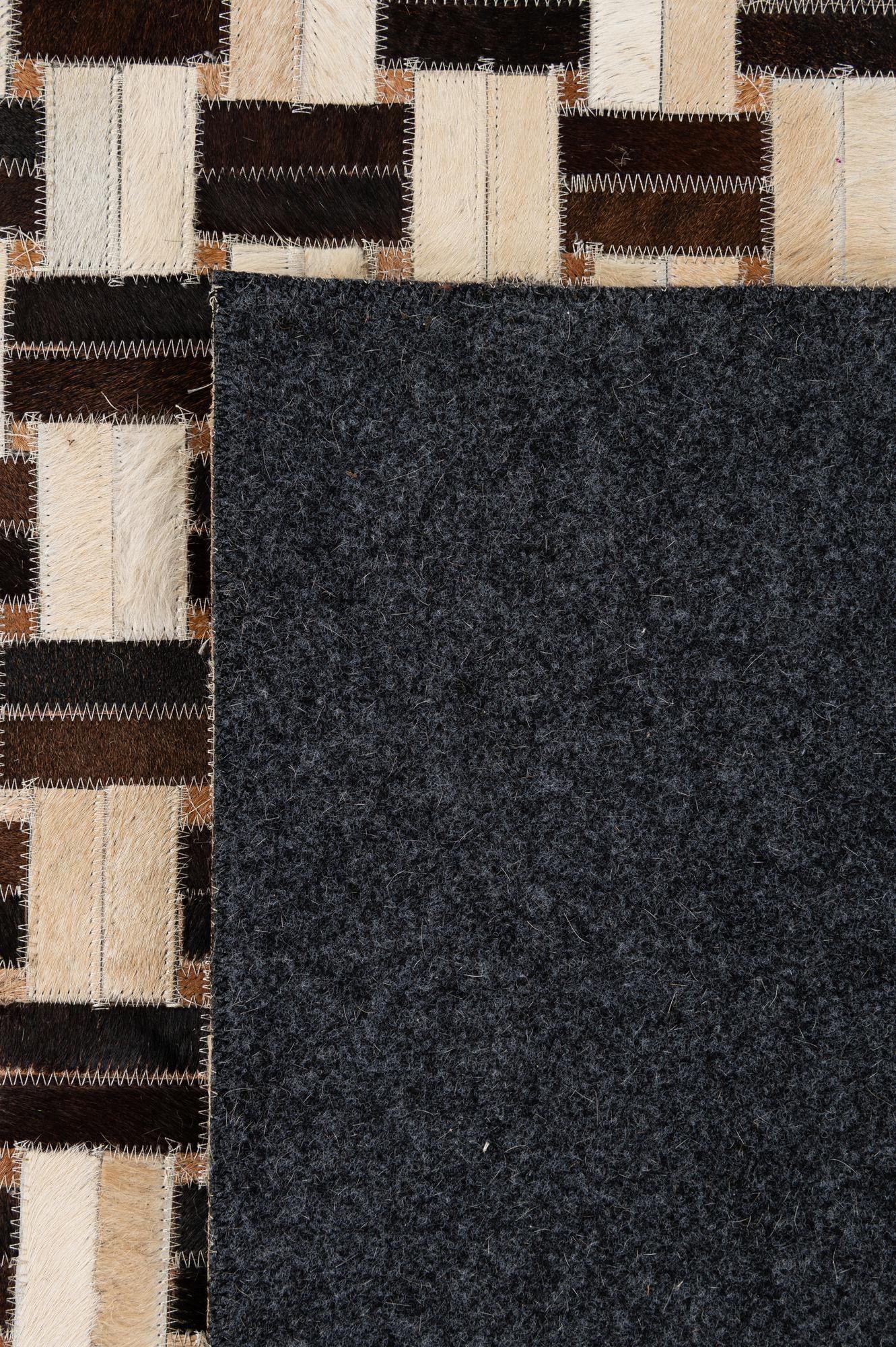 7' 7 x 9' 10 Cowhide - Patchwork Rug