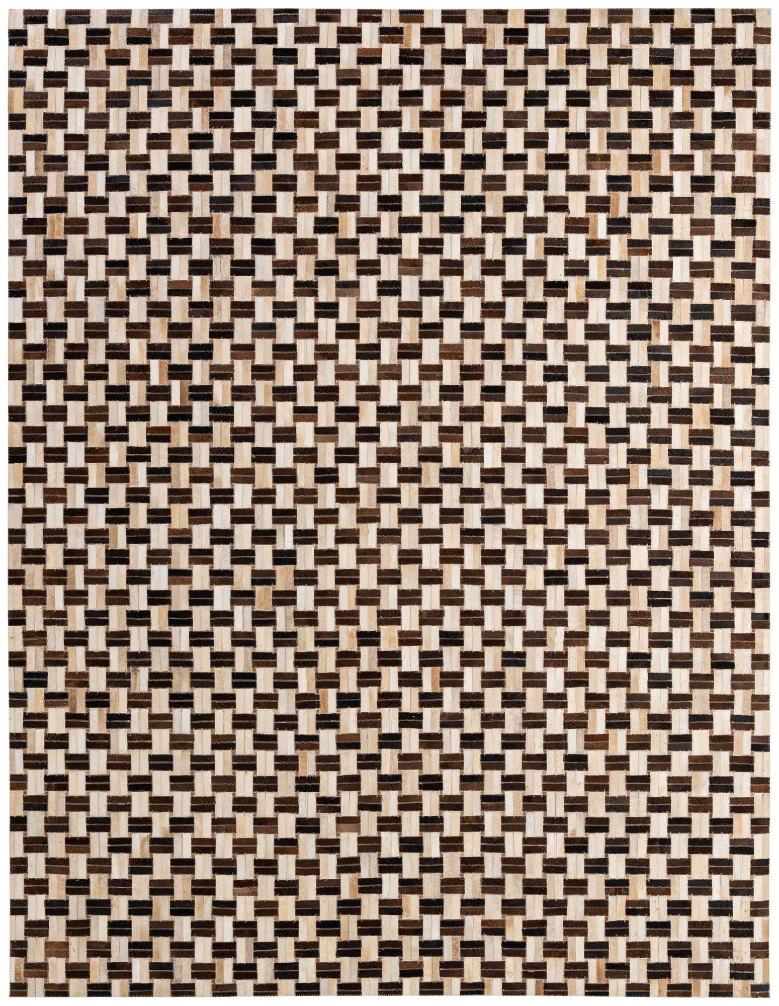 7' 7 x 9' 10 Cowhide - Patchwork Rug