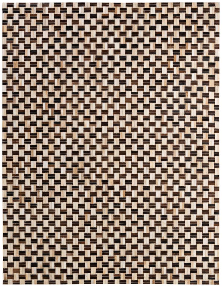 Detail image of 7' 7 x 9' 10 Cowhide - Patchwork Rug