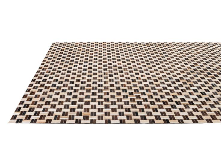 Detail image of 7' 8 x 9' 11 Cowhide - Patchwork Rug