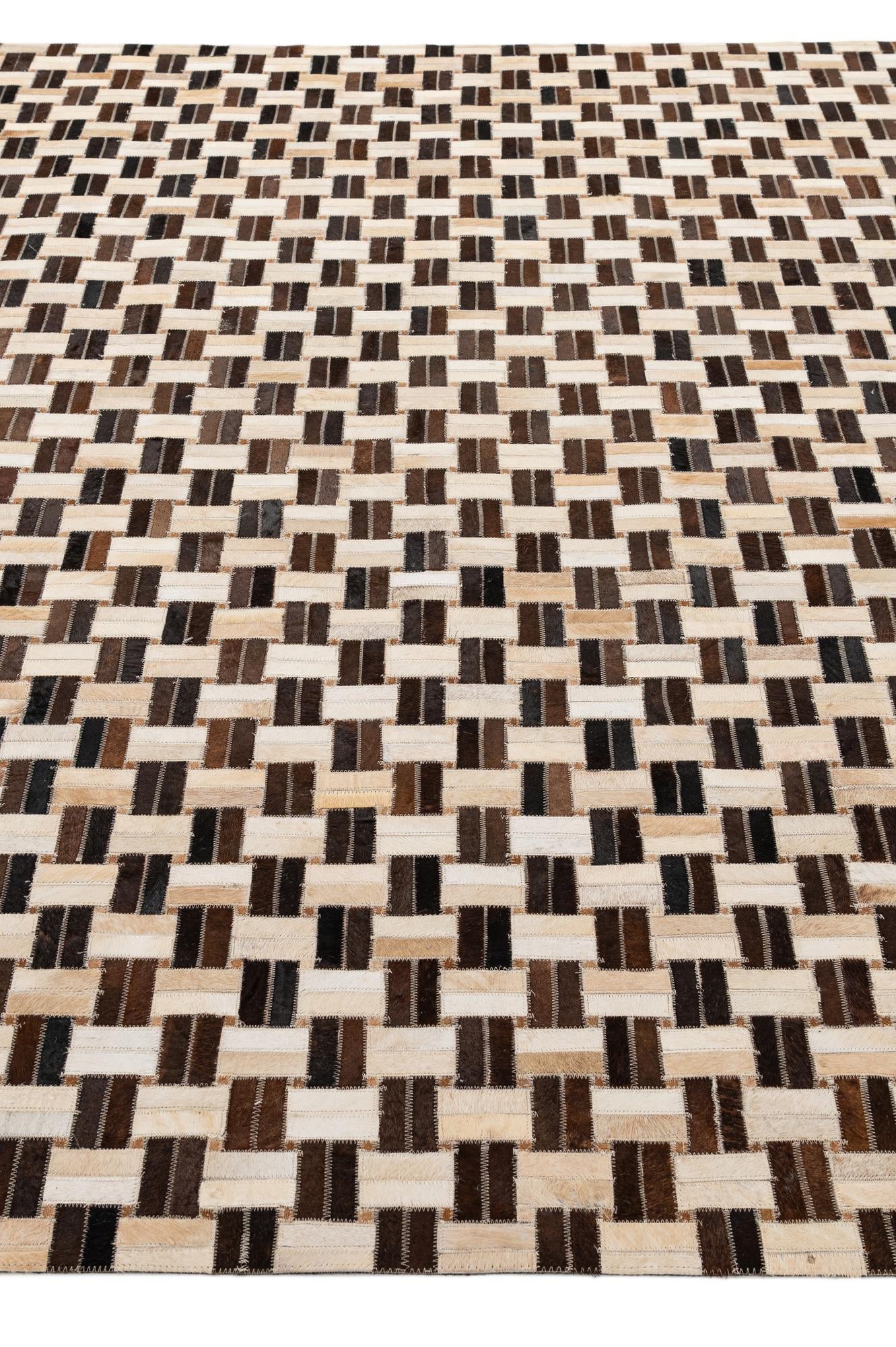 7' 8 x 9' 11 Cowhide - Patchwork Rug