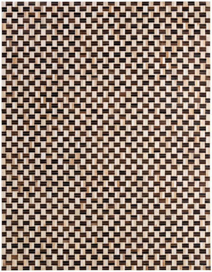 Detail image of 7' 8 x 9' 11 Cowhide - Patchwork Rug