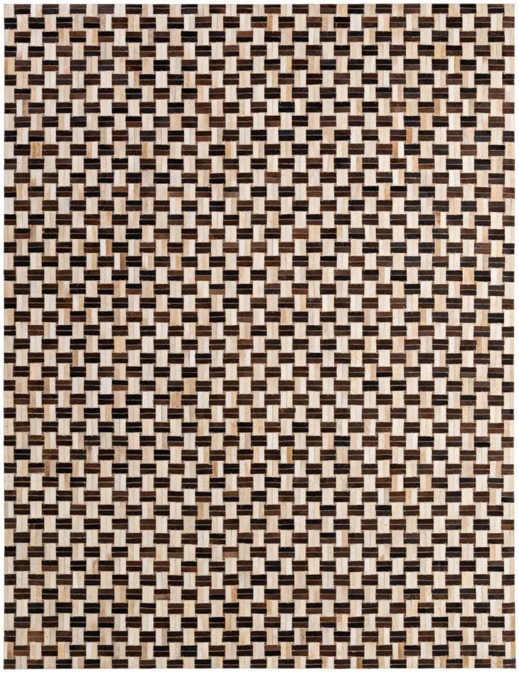 Detail image of 7' 8 x 9' 11 Cowhide - Patchwork Rug