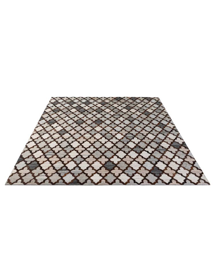 Detail image of 8' 1 x 9' 10 Cowhide - Patchwork Rug