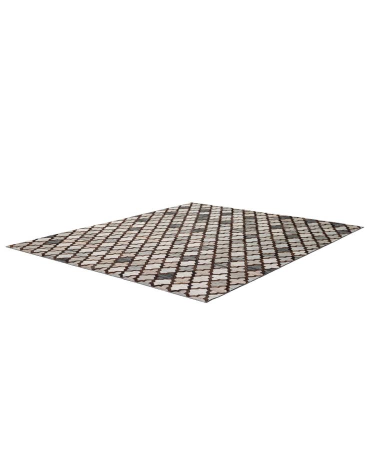 Detail image of 8' 1 x 9' 10 Cowhide - Patchwork Rug