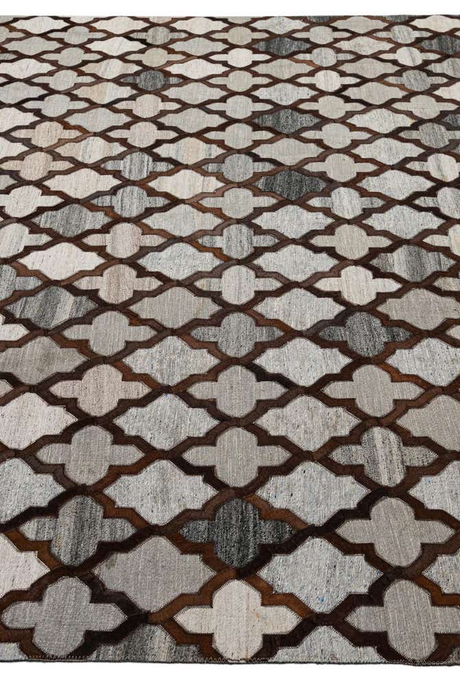 8' 1 x 9' 10 Cowhide - Patchwork Rug
