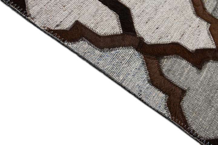 8' 1 x 9' 10 Cowhide - Patchwork Rug