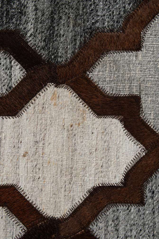8' 1 x 9' 10 Cowhide - Patchwork Rug