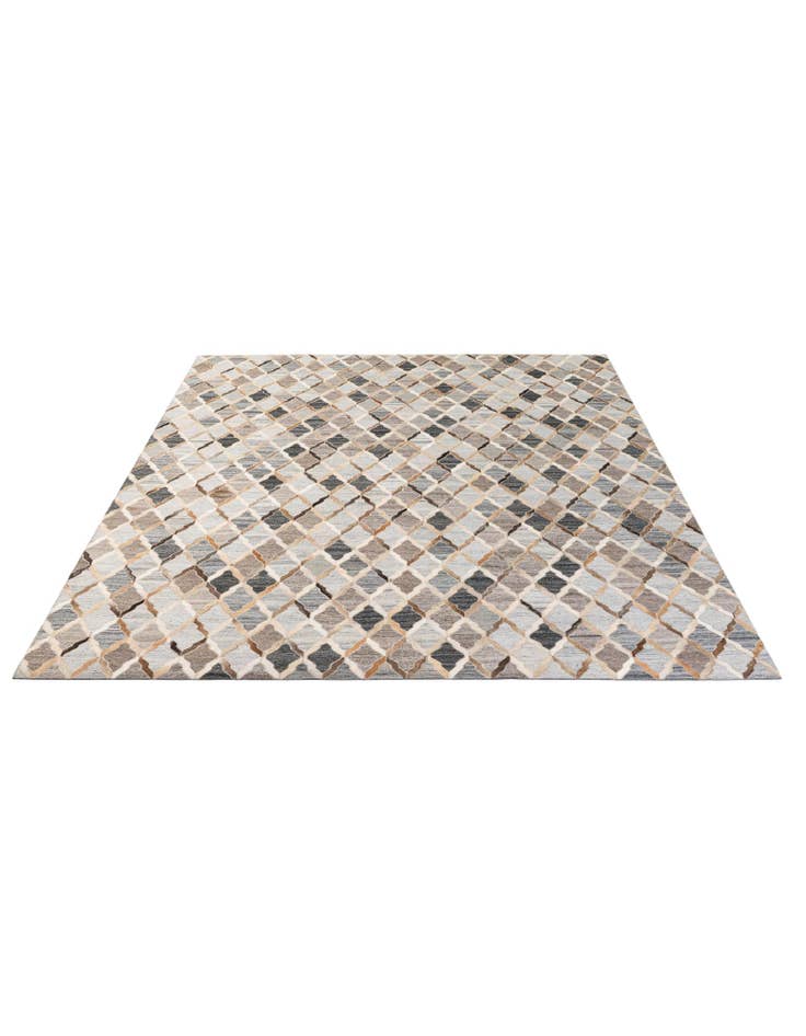Detail image of 8' 1 x 9' 10 Cowhide - Patchwork Rug