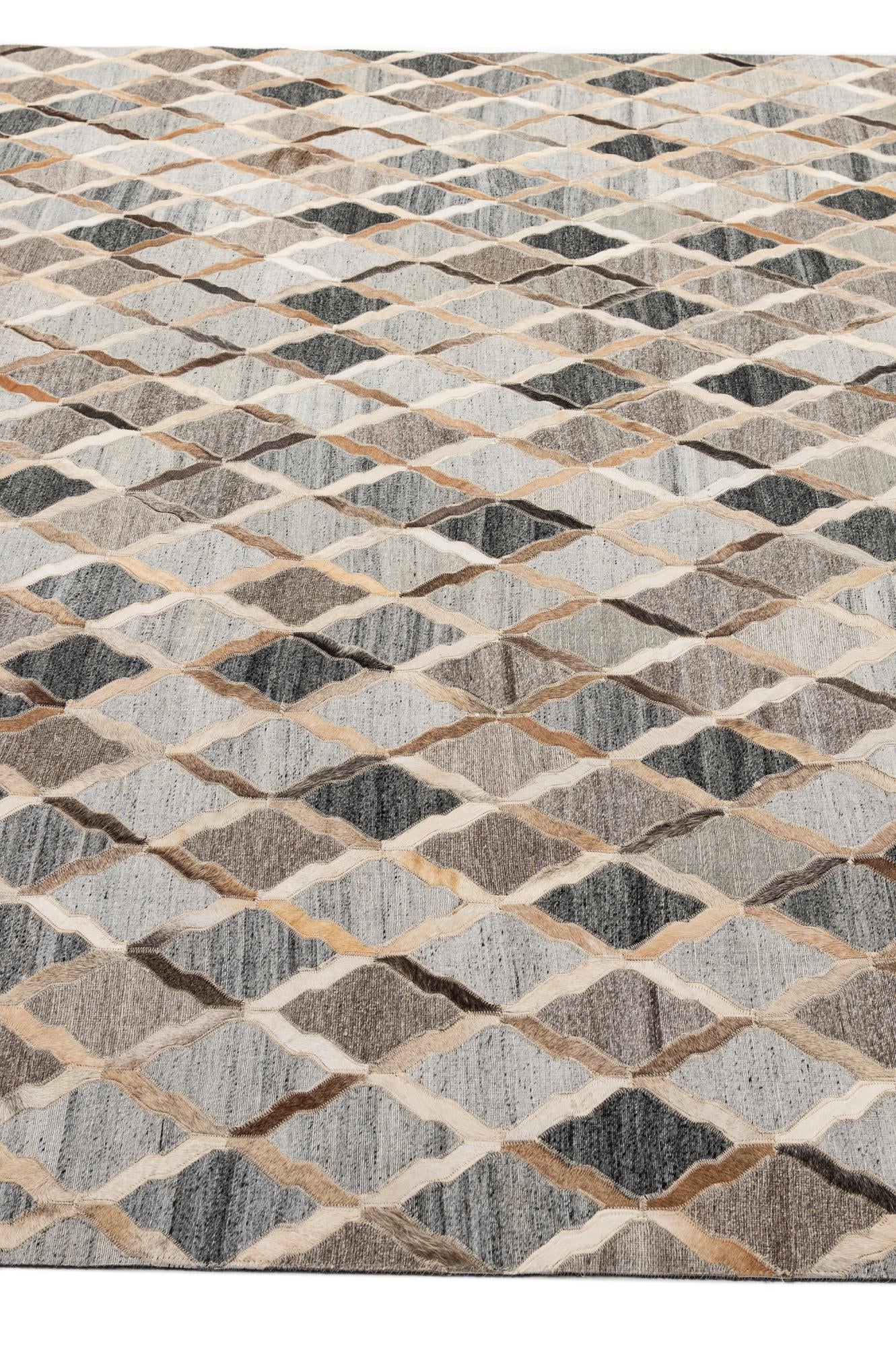 8' 1 x 9' 10 Cowhide - Patchwork Rug