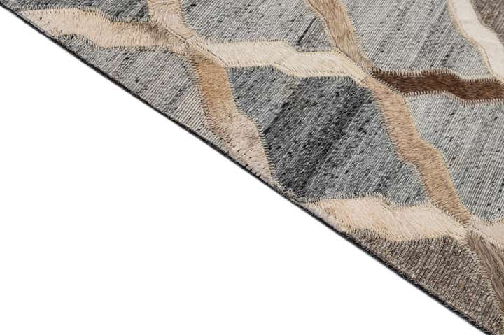 8' 1 x 9' 10 Cowhide - Patchwork Rug