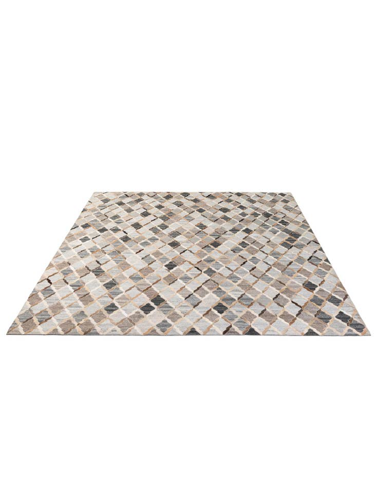 Detail image of 8' 1 x 9' 10 Cowhide - Patchwork Rug