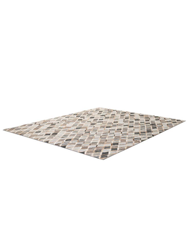 Detail image of 8' 1 x 9' 10 Cowhide - Patchwork Rug