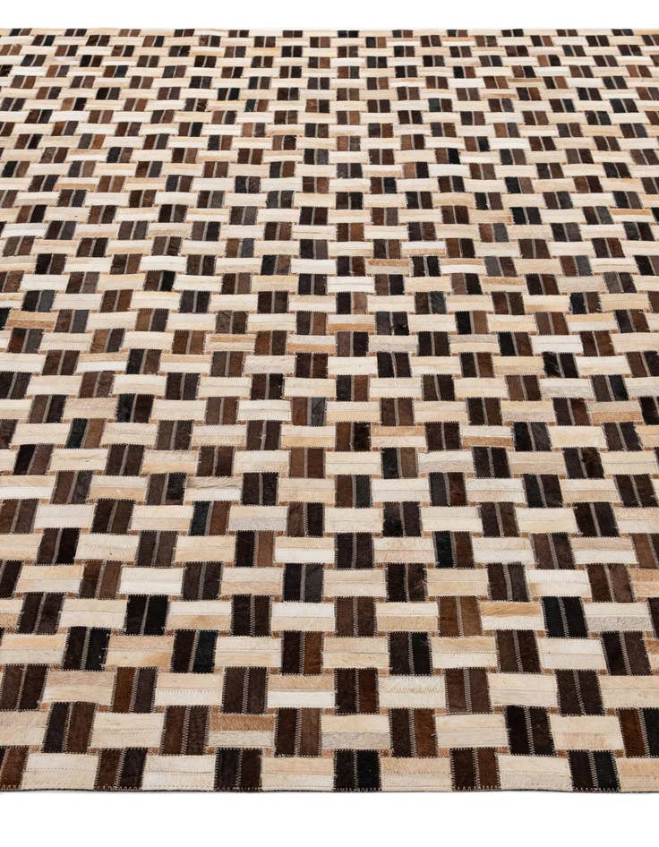 Detail image of 7' 8 x 9' 9 Cowhide - Patchwork Rug