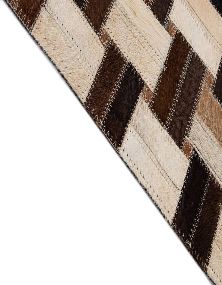 Detail image of 7' 8 x 9' 9 Cowhide - Patchwork Rug