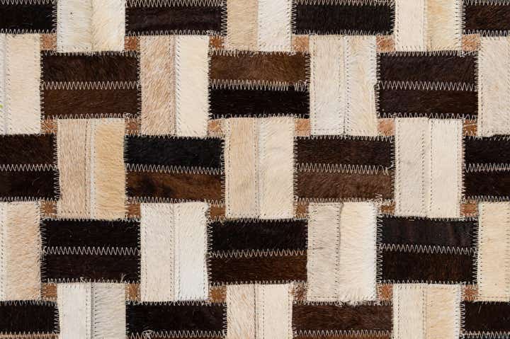 7' 8 x 9' 9 Cowhide - Patchwork Rug