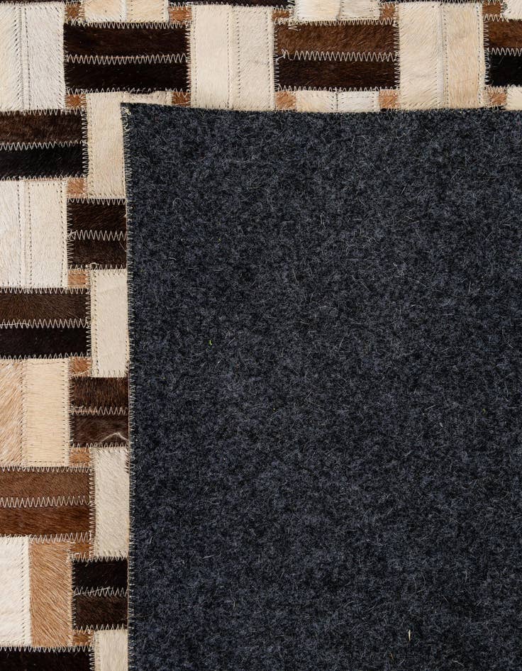 Detail image of 7' 8 x 9' 9 Cowhide - Patchwork Rug