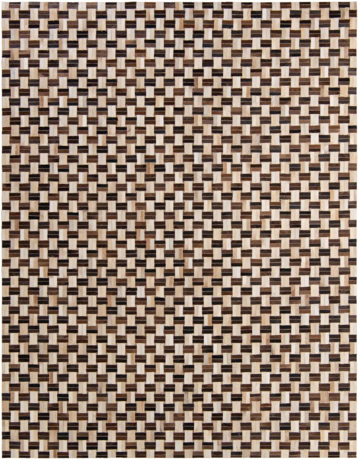 Detail image of 7' 8 x 9' 9 Cowhide - Patchwork Rug