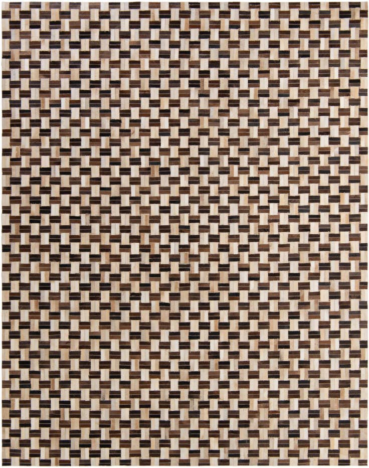 Detail image of 7' 8 x 9' 9 Cowhide - Patchwork Rug