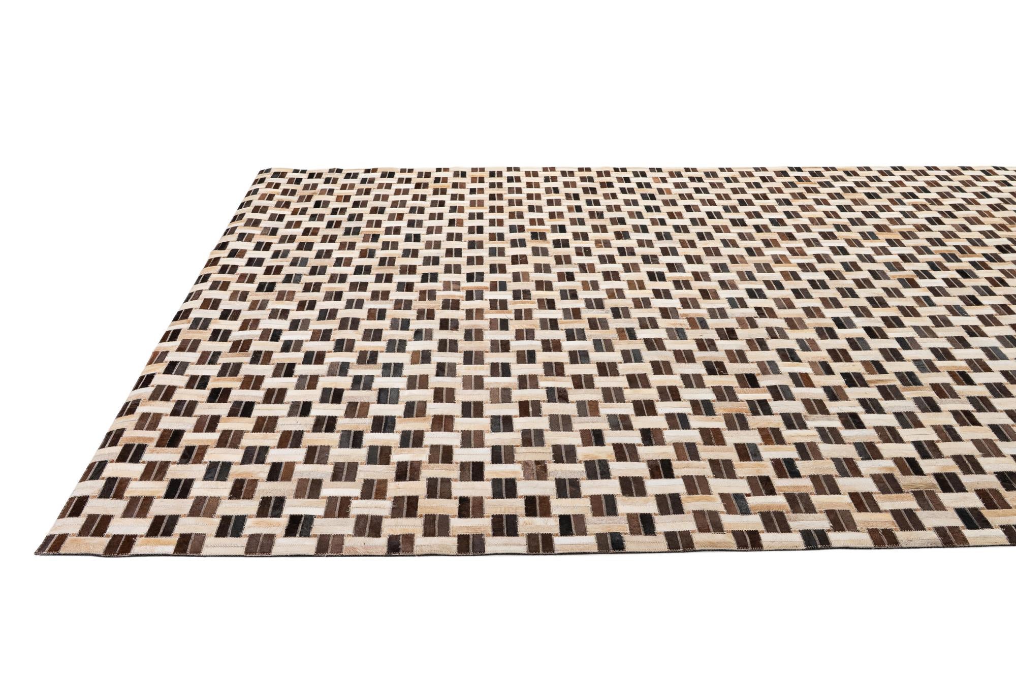 7' 8 x 9' 10 Cowhide - Patchwork Rug