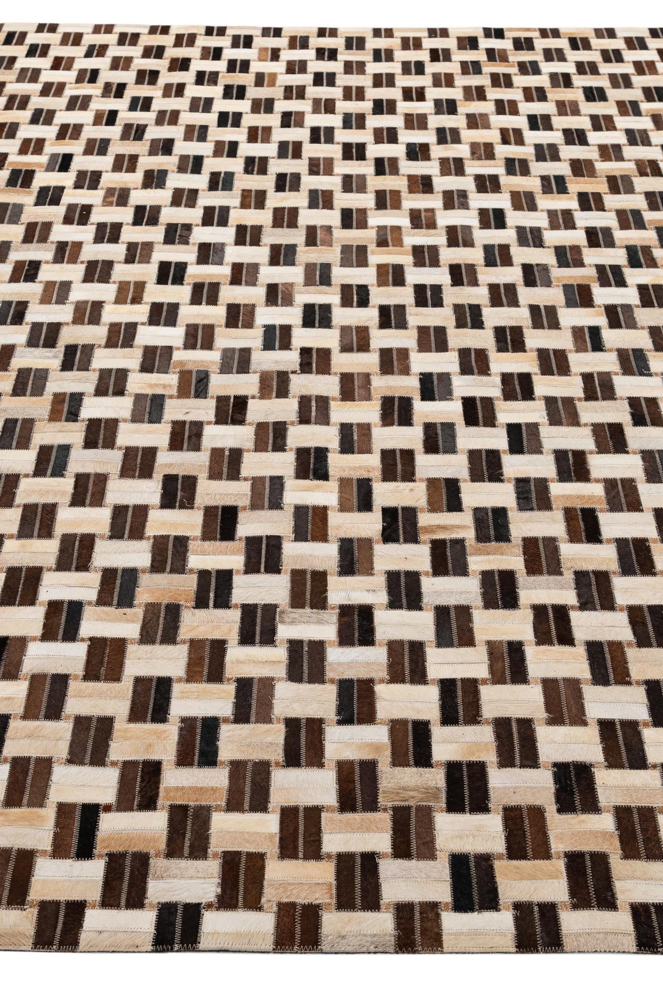 7' 8 x 9' 10 Cowhide - Patchwork Rug
