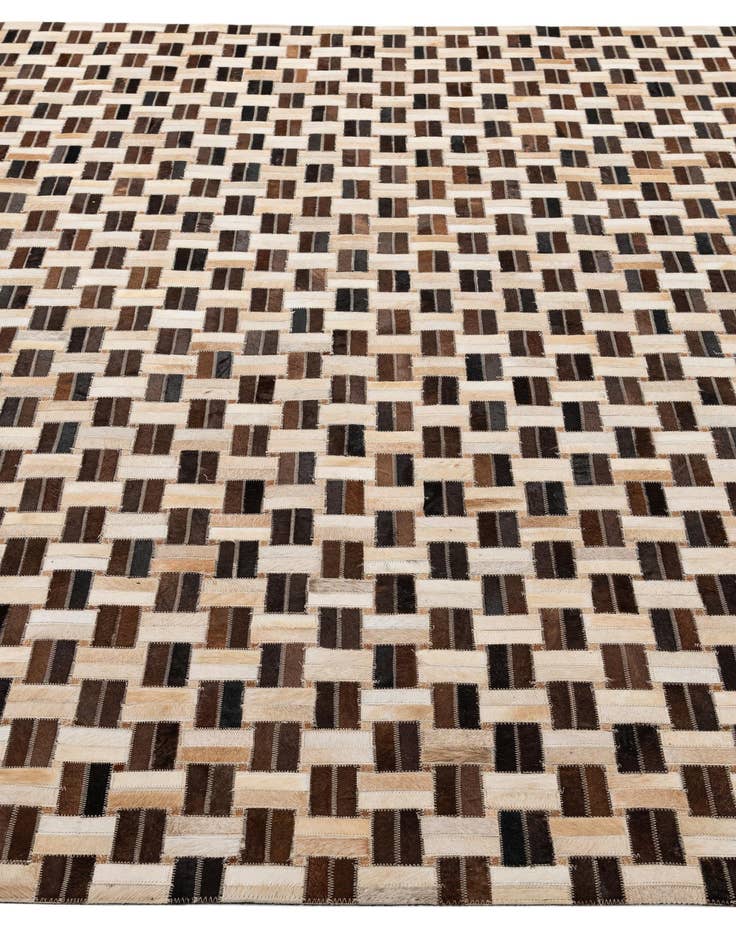 Detail image of 7' 8 x 9' 10 Cowhide - Patchwork Rug
