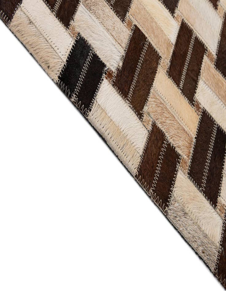 Detail image of 7' 8 x 9' 10 Cowhide - Patchwork Rug