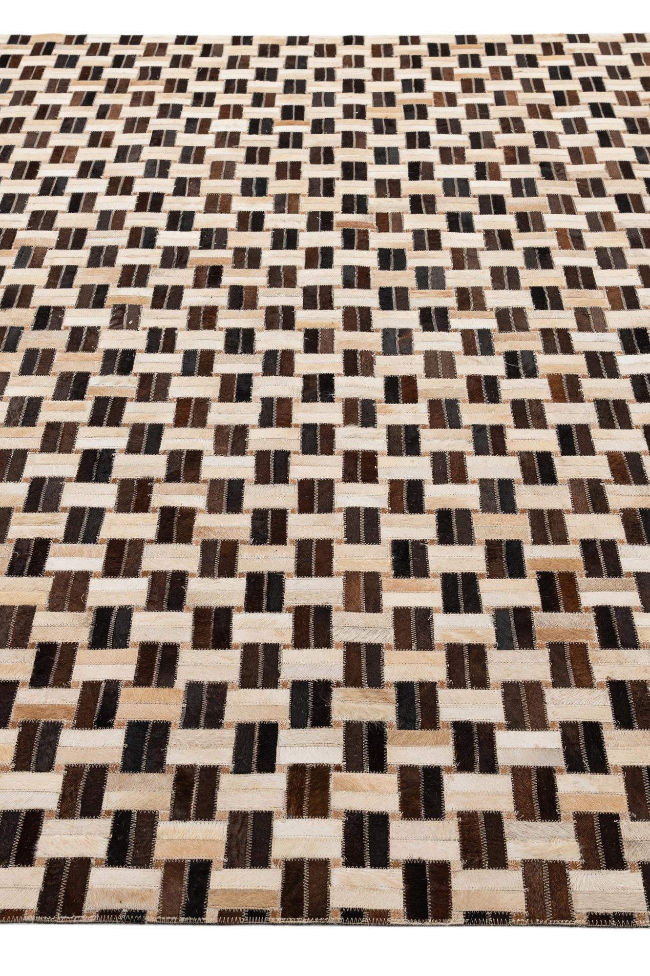7' 7 x 9' 11 Cowhide - Patchwork Rug