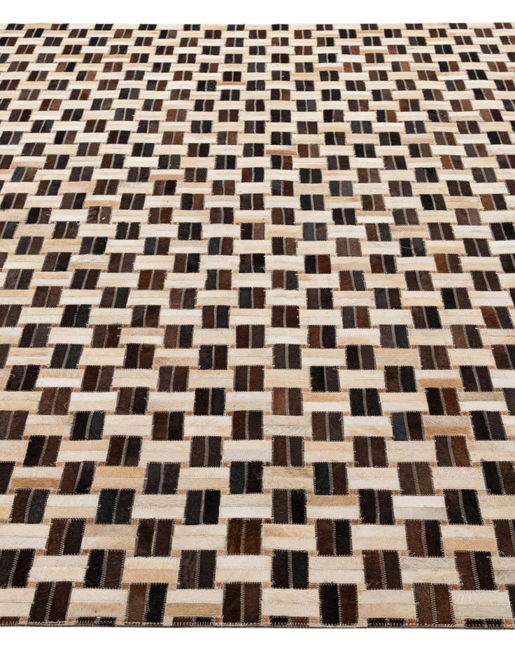 Detail image of 7' 7 x 9' 11 Cowhide - Patchwork Rug