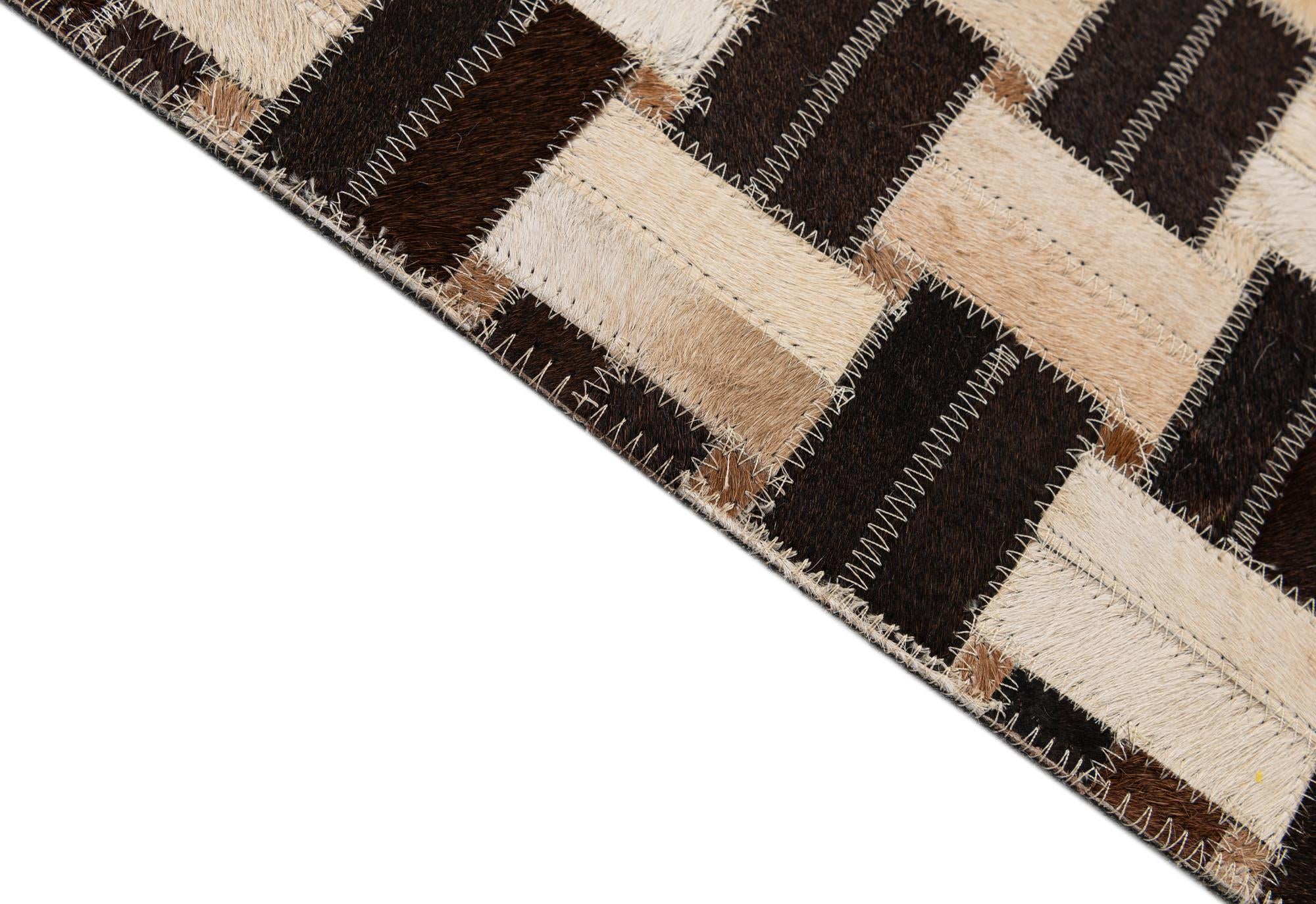 7' 7 x 9' 11 Cowhide - Patchwork Rug