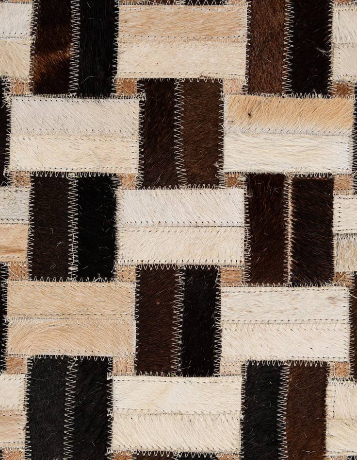 Detail image of 7' 7 x 9' 11 Cowhide - Patchwork Rug