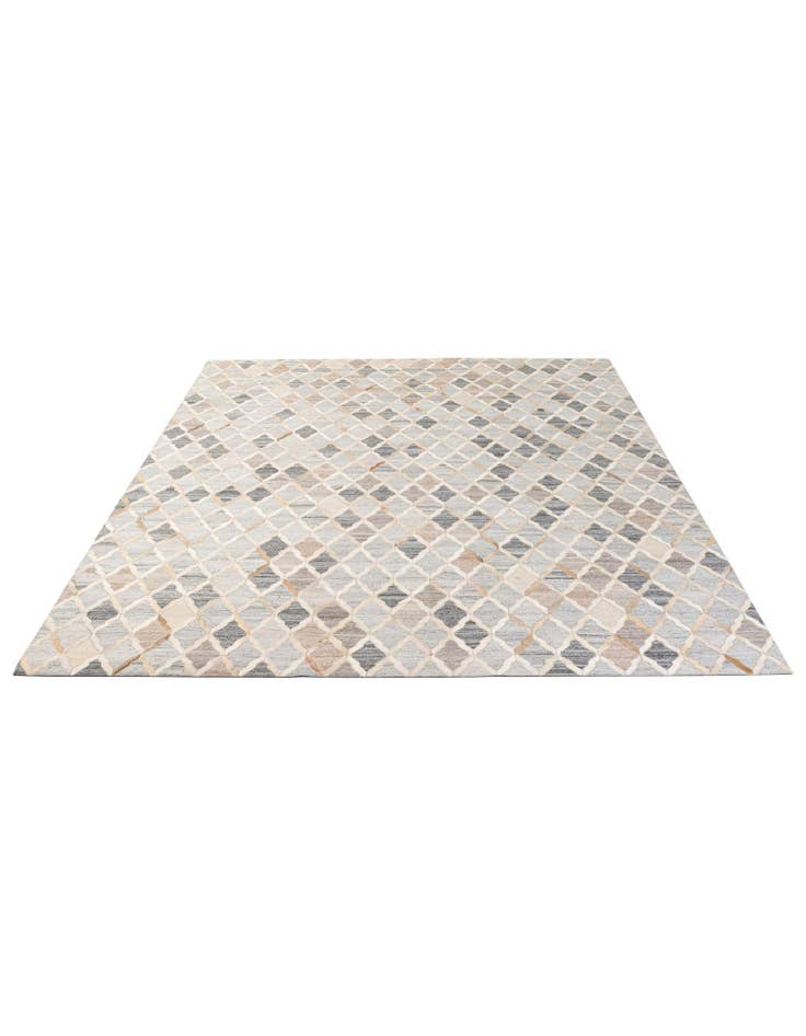 Detail image of 8' 1 x 9' 10 Cowhide - Patchwork Rug