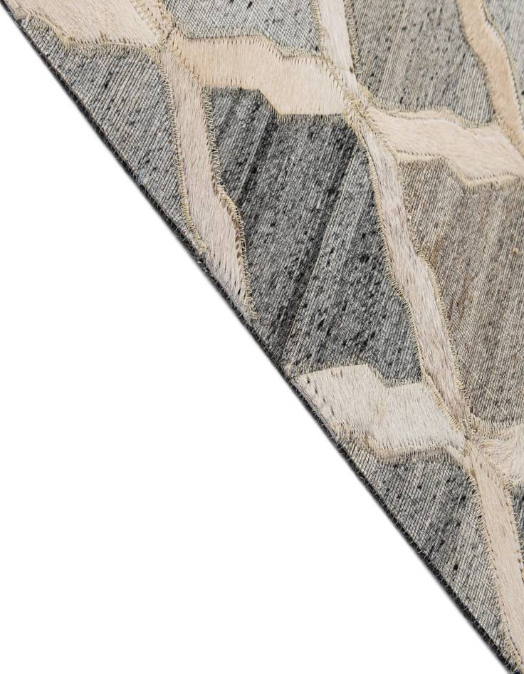 Detail image of 8' 1 x 9' 10 Cowhide - Patchwork Rug